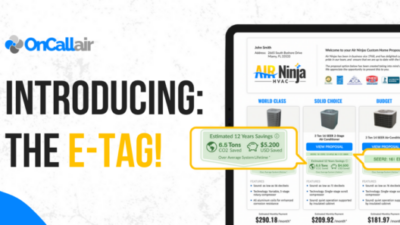 Introducing the E-Tag: OnCall Air's New Efficiency Savings Calculation