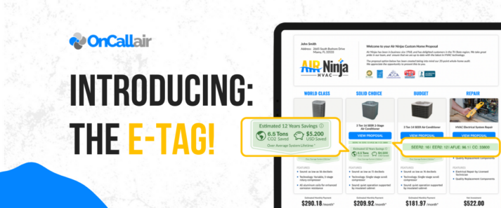 Introducing the E-Tag: OnCall Air's New Efficiency Savings Calculation