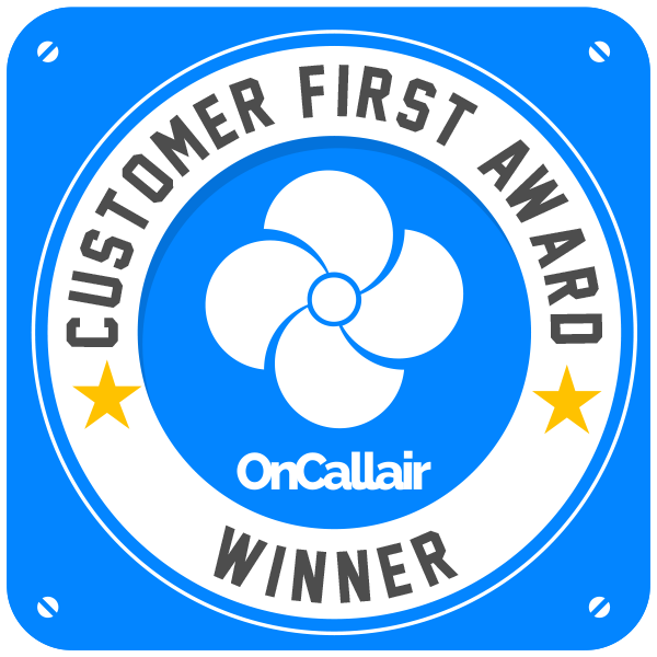 OnCall Air Customer First Award Badge