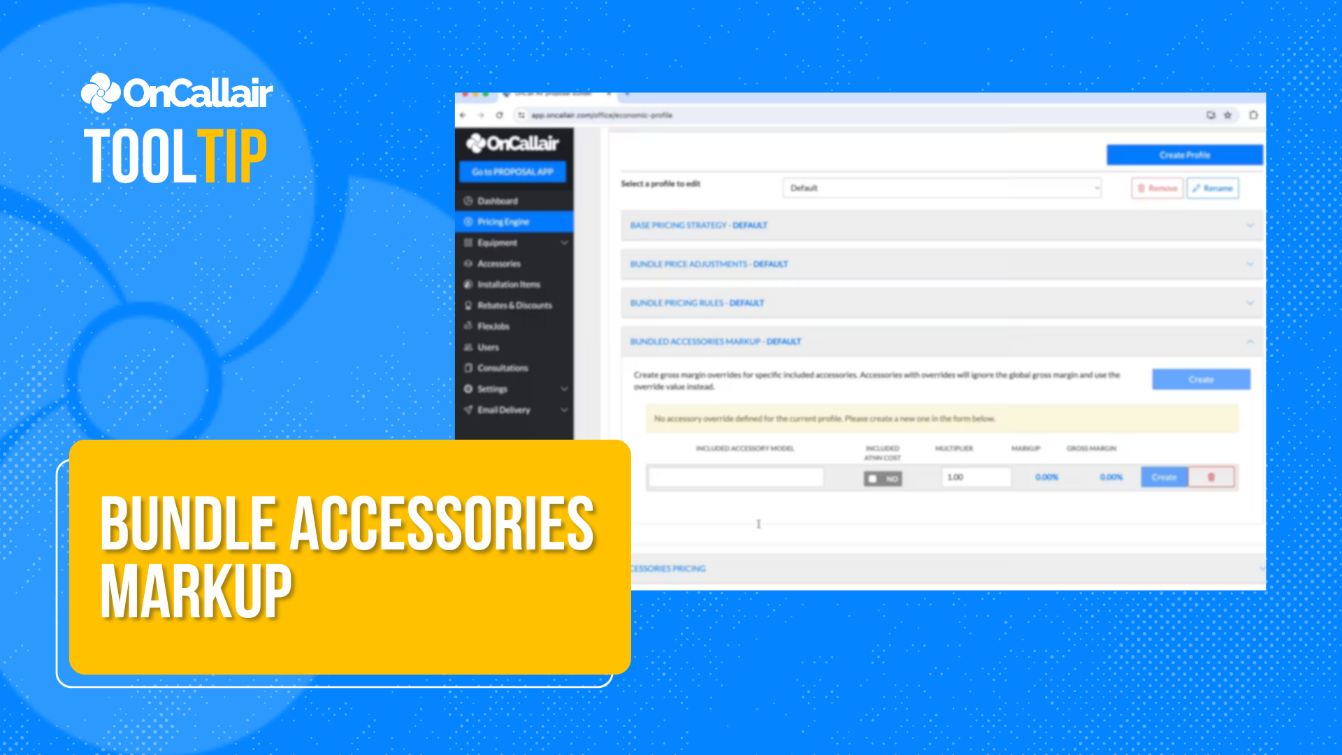 bundles Accessories Markup
