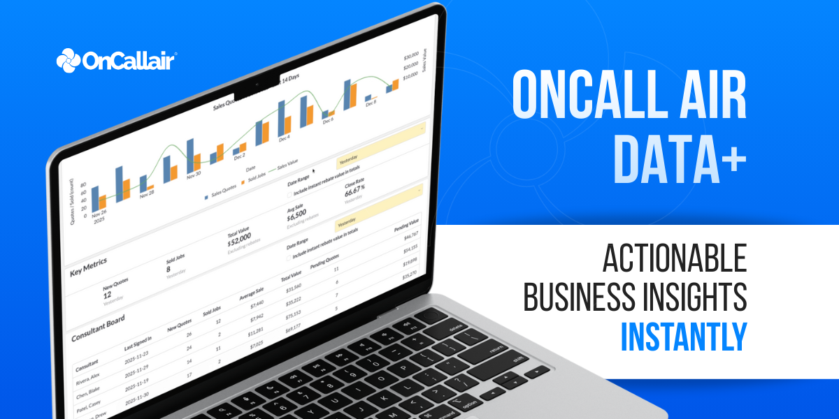 OnCall Air Data+ Actionable Business Insights Instantly