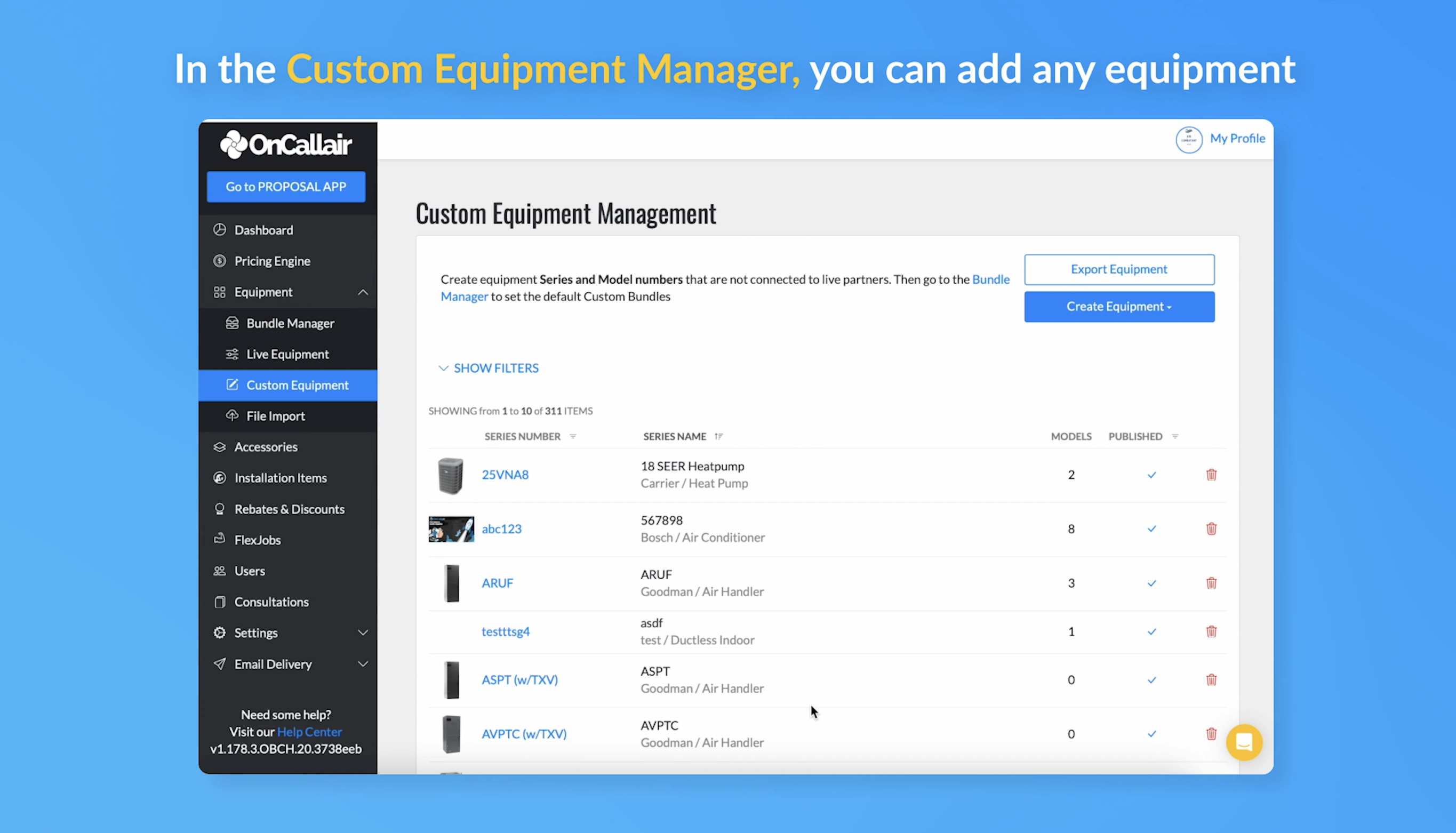 Create Custom Equipment