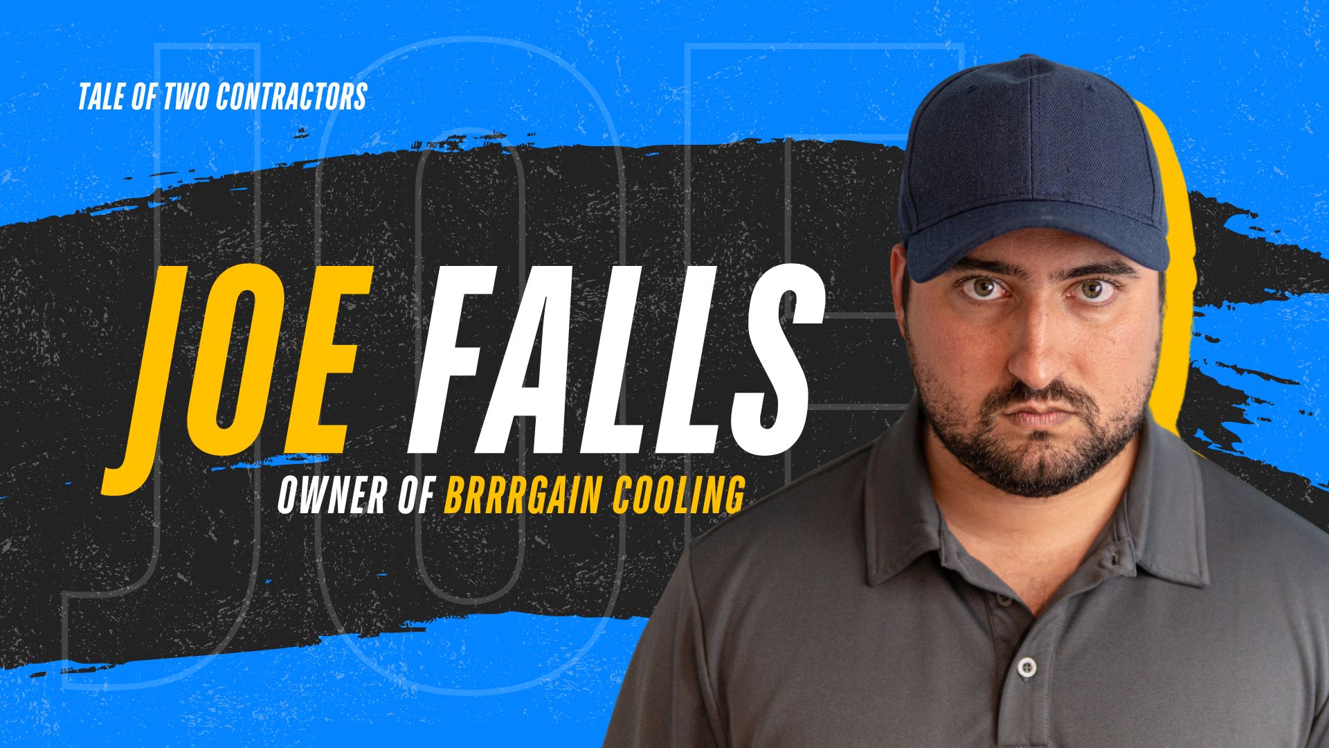 Joe Falls, owner of Brrrgain Cooling, an HVAC business using traditional sales methods