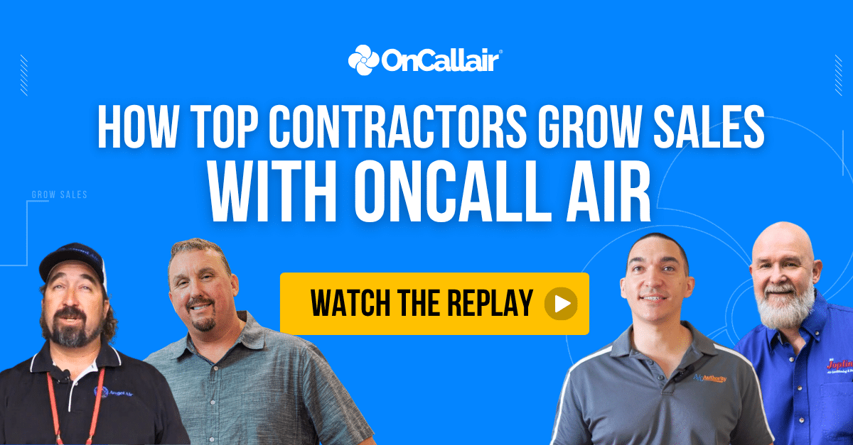 How top contractors grow sales with OnCall Air