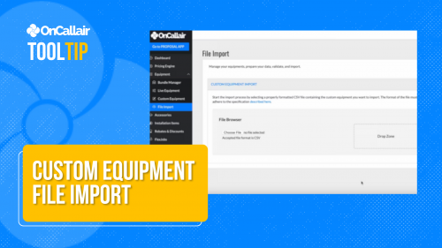 Custom Equipment File Import