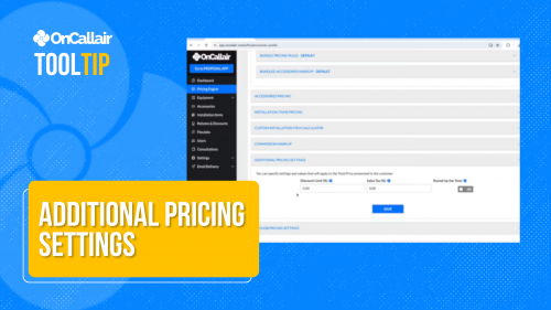 Additional Pricing Settings