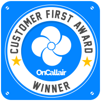 OnCall Air Customer First Award Badge