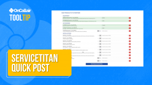 OnCall Air ServiceTitan Quick Post