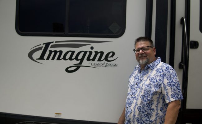 Terry by his trailer picture 1